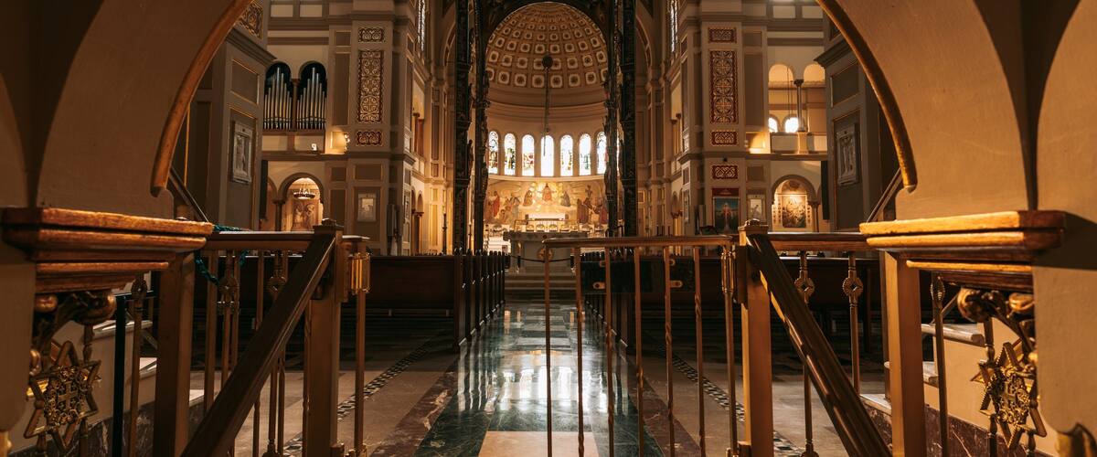 Franciscan Monastery featuring heritage elements, a church or cathedral and interior views