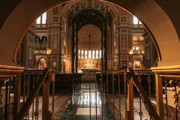 Franciscan Monastery featuring heritage elements, a church or cathedral and interior views