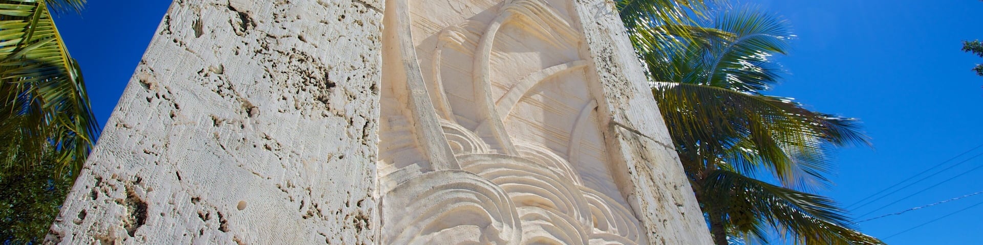 Hurricane Monument which includes a monument and outdoor art