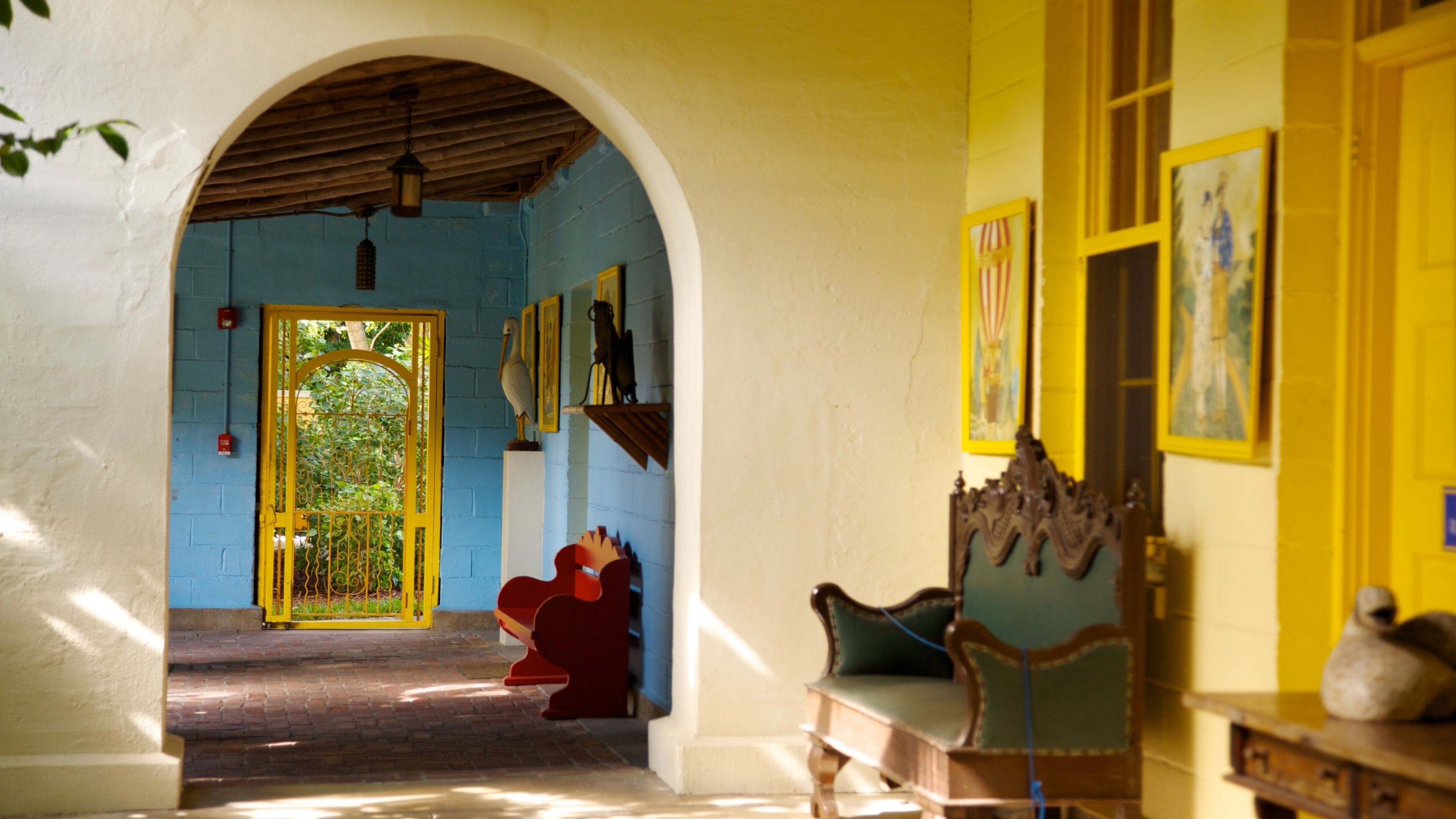 Explore the vibrant interior of Bonnet House Museum and Gardens in Fort Lauderdale surrounded by historic charm and artistic decor