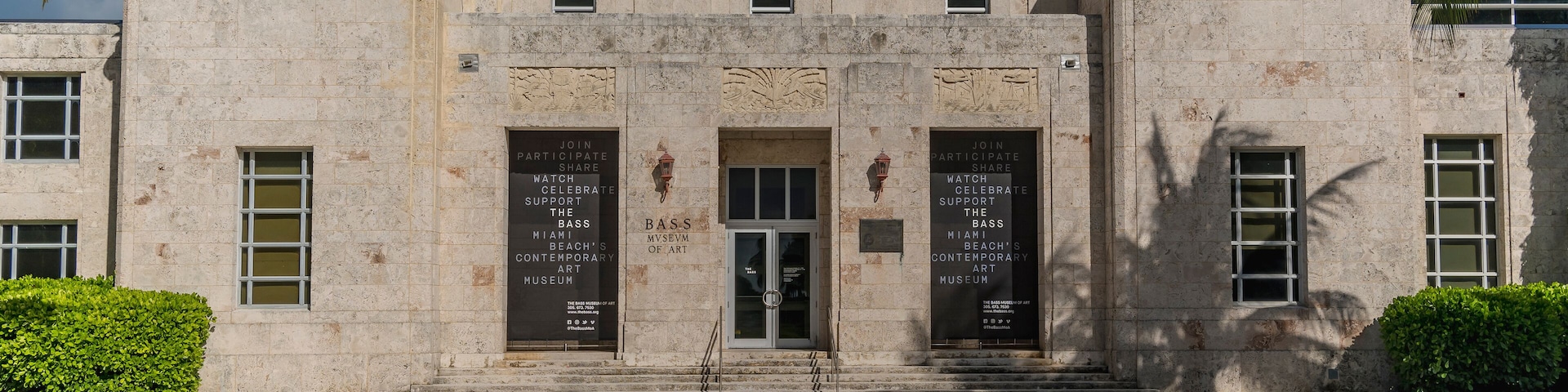 Miami Beach, Florida, USA - Aug 06, 2023: The Bass Museum of Art is a contemporary art museum located in Miami Beach