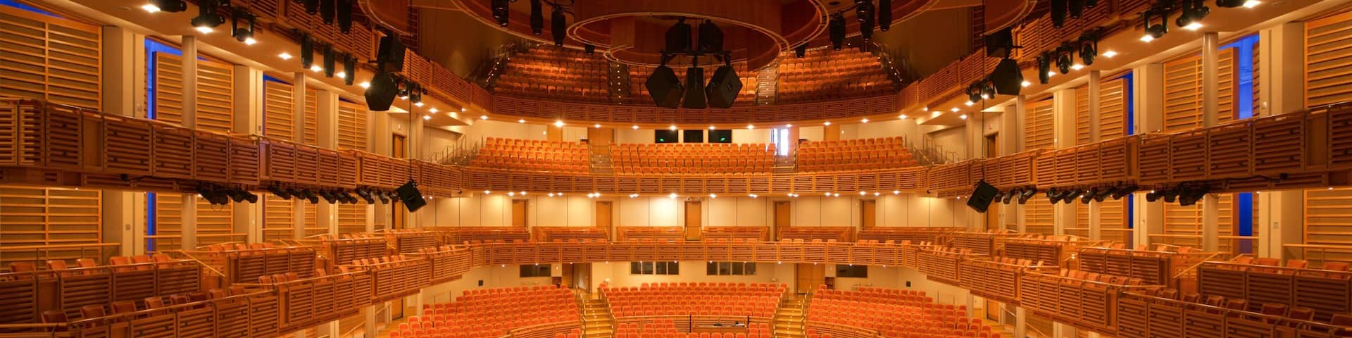 Adrienne Arsht Center for the Performing Arts of Miami-Dade County showing theater scenes and interior views