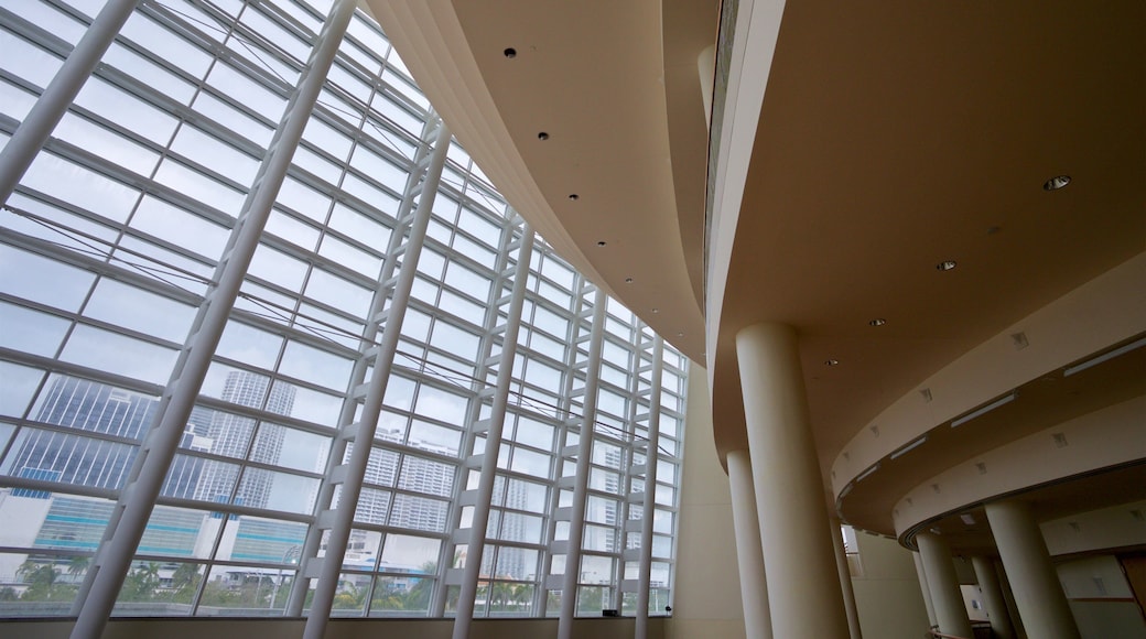 Adrienne Arsht Center for the Performing Arts of Miami-Dade County featuring interior views