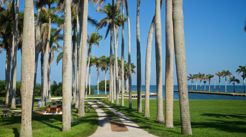 Deering Estate at Cutler which includes general coastal views and a garden
