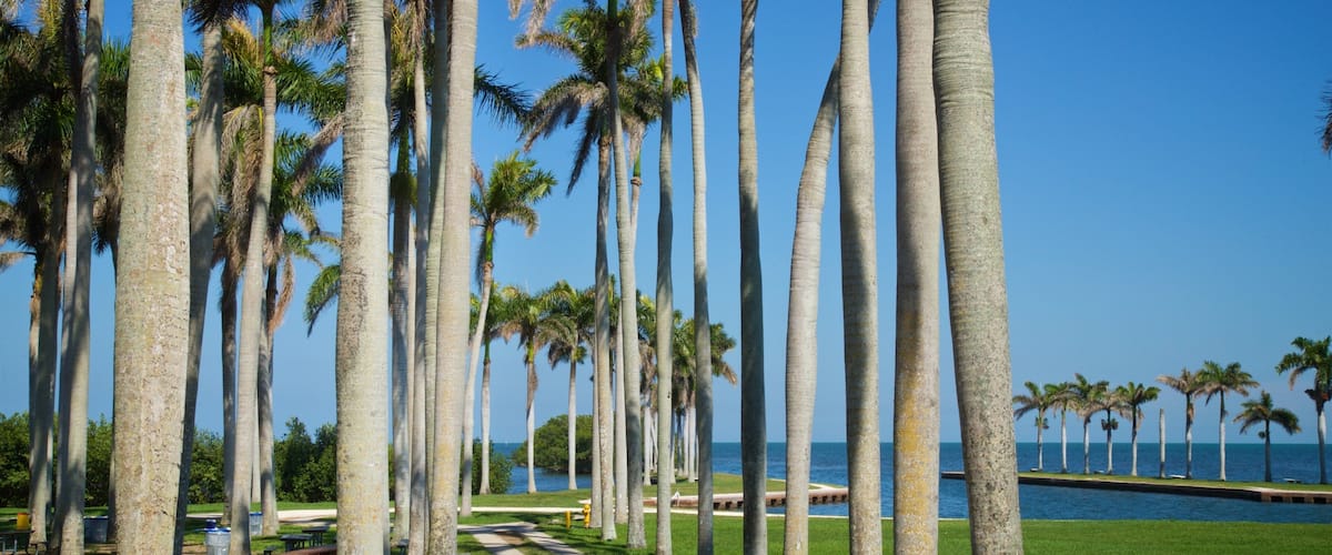Deering Estate at Cutler which includes general coastal views and a garden