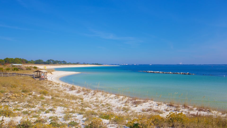 St. Andrews State Park featuring a sandy beach and tranquil scenes