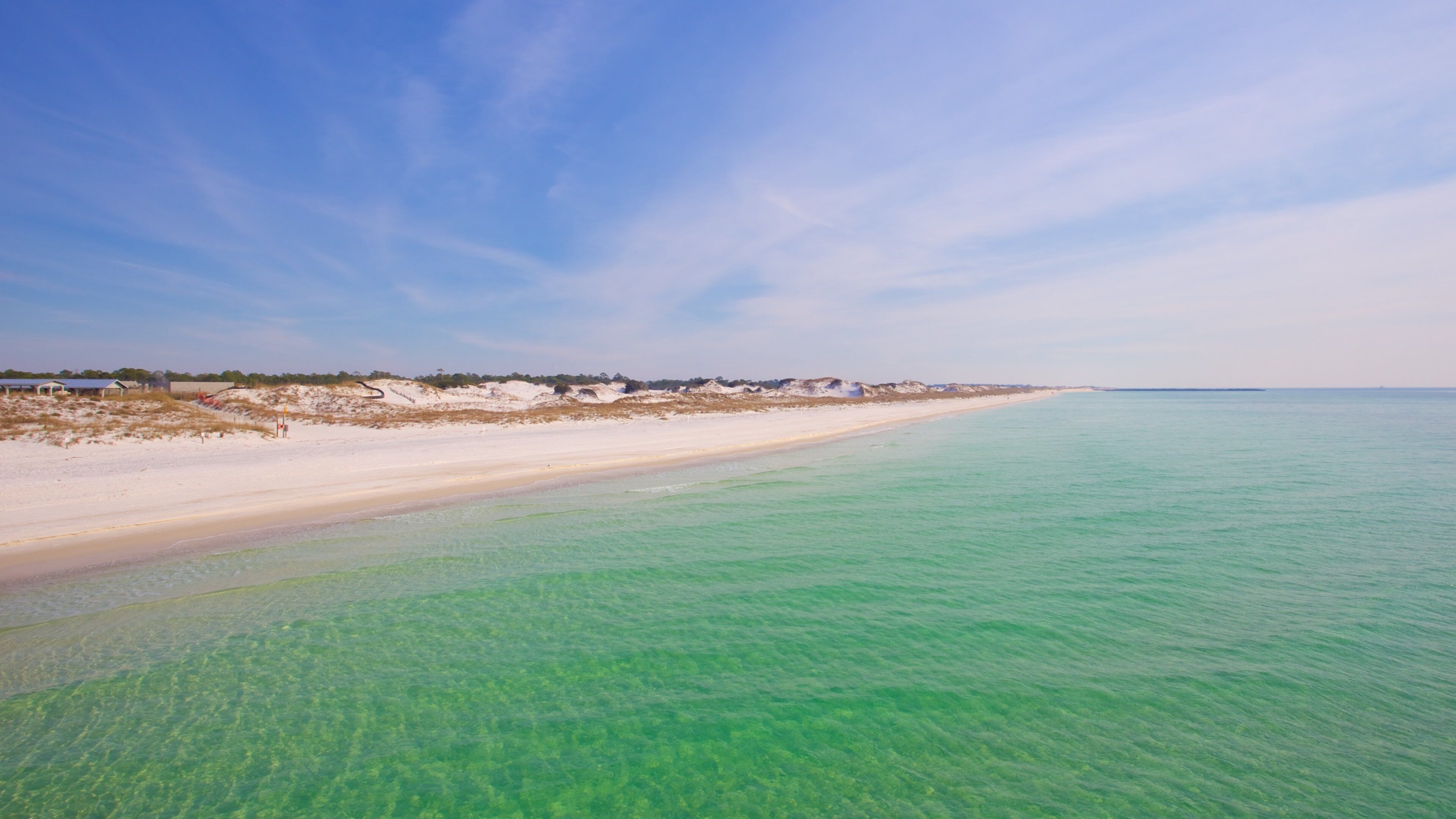 St. Andrews State Park featuring a beach