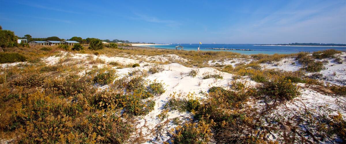 Parc national St. Andrews montrant vues littorales et plage de sable