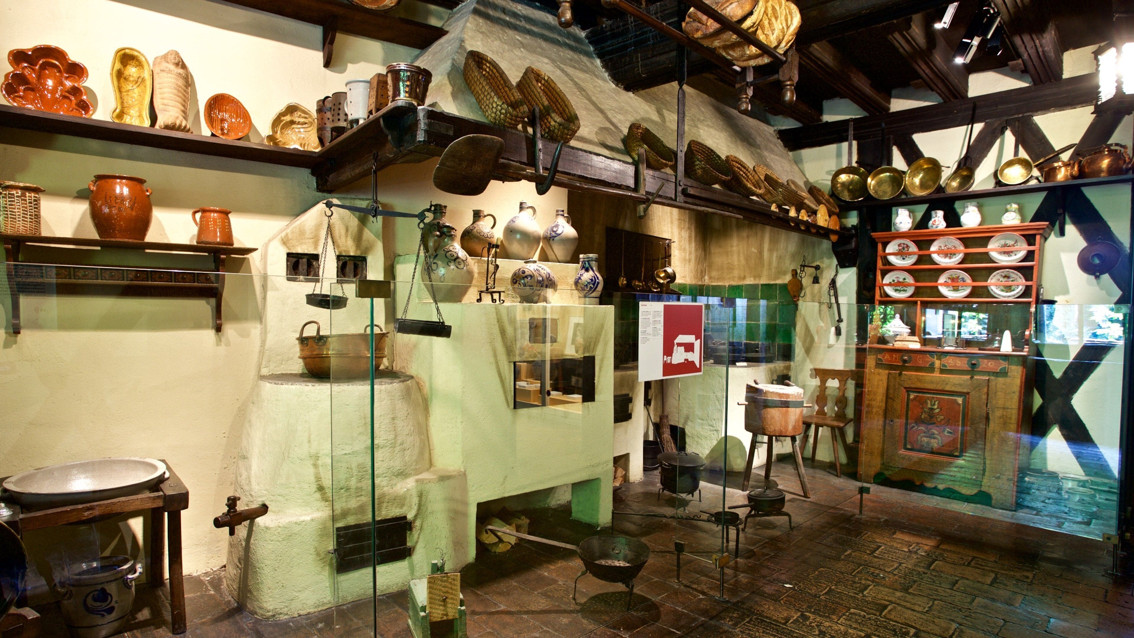 Alsatian Museum showing interior views and heritage elements