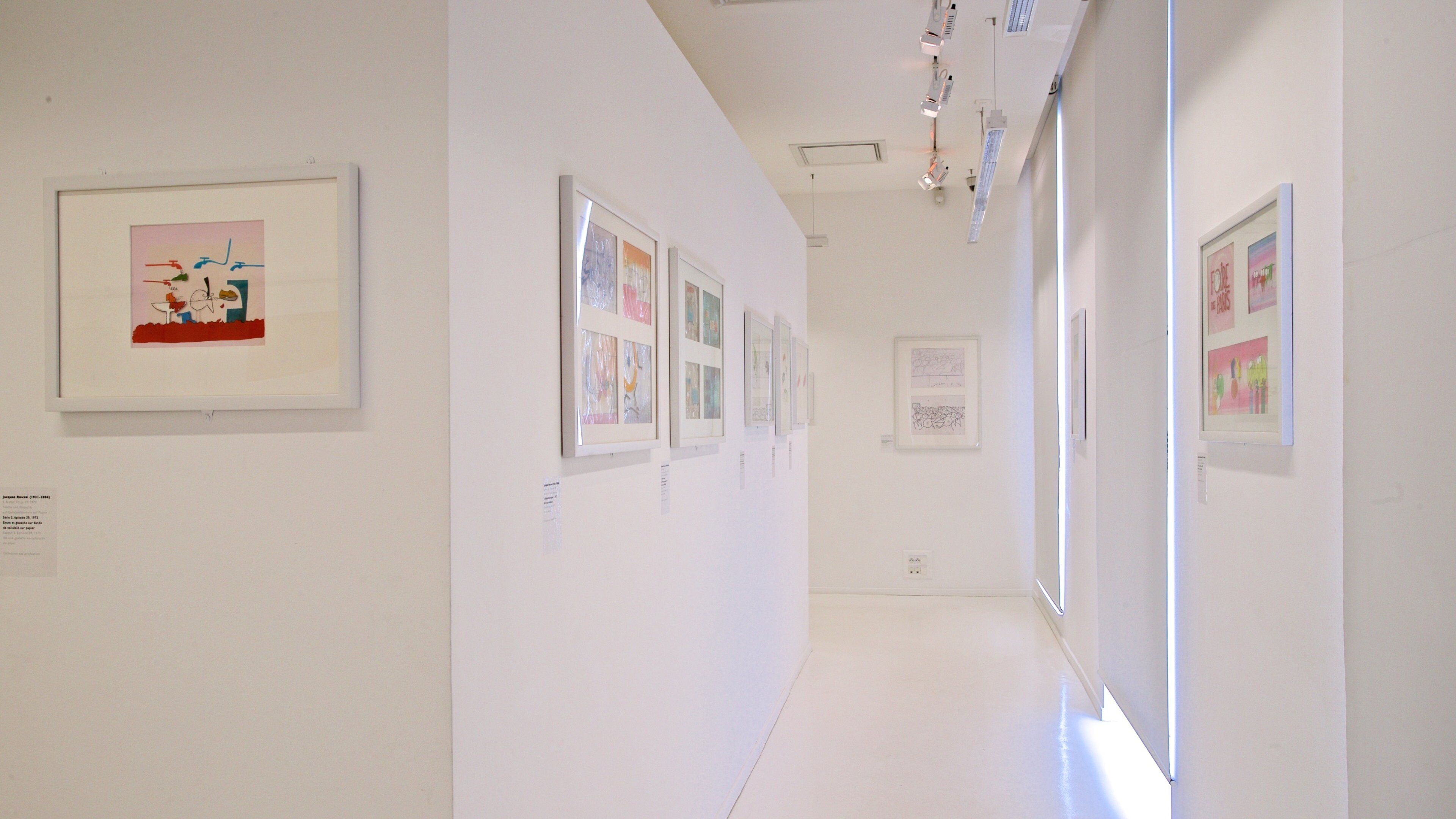 Tomi Ungerer Museum which includes art and interior views