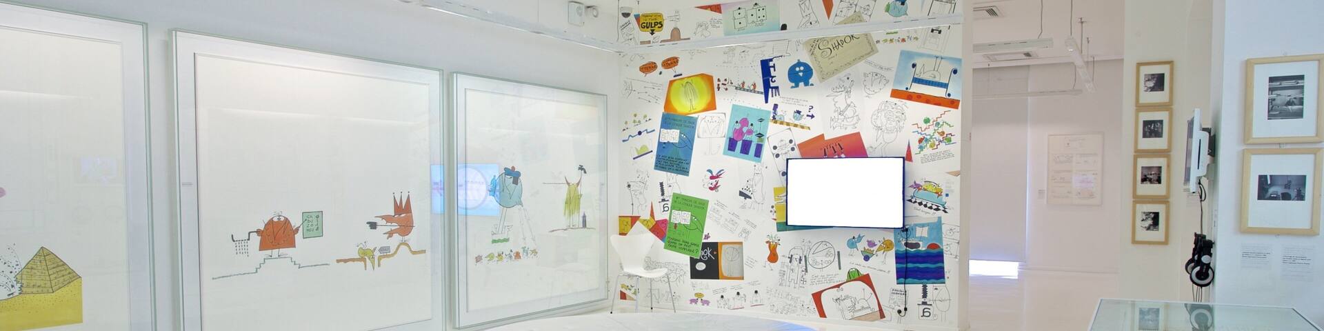 Tomi Ungerer Museum which includes art and interior views