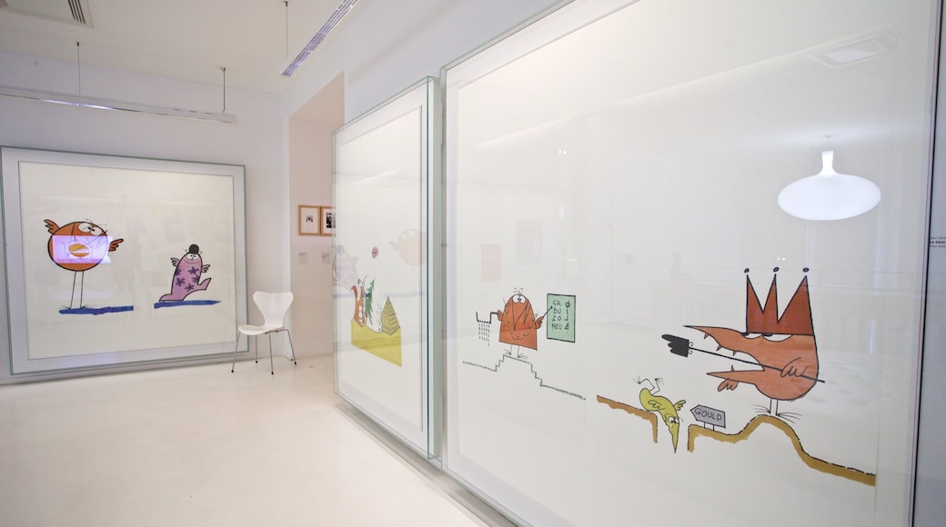 Tomi Ungerer Museum which includes interior views and art