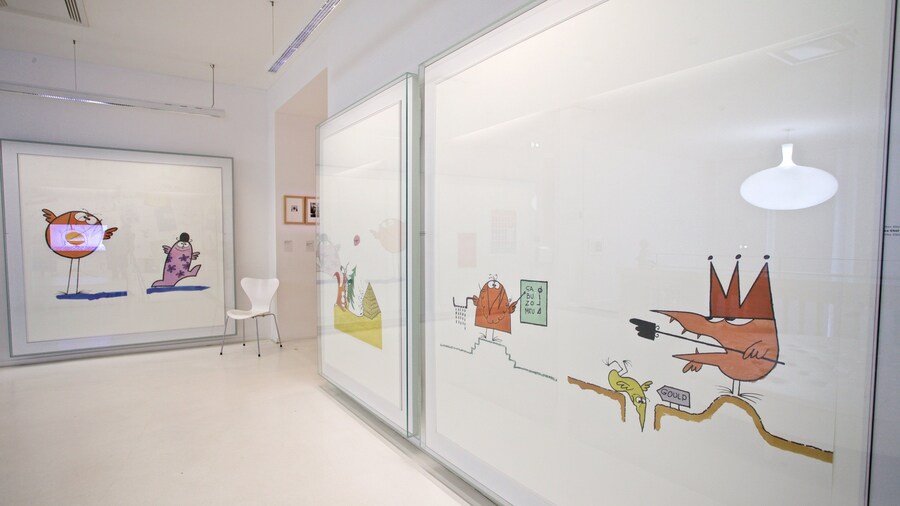 Tomi Ungerer Museum which includes interior views and art