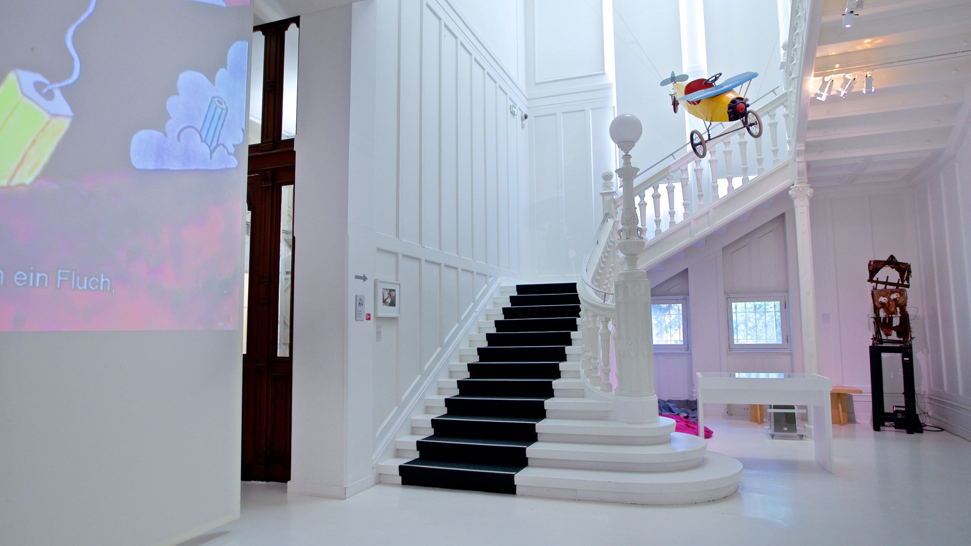 Tomi Ungerer Museum which includes art and interior views