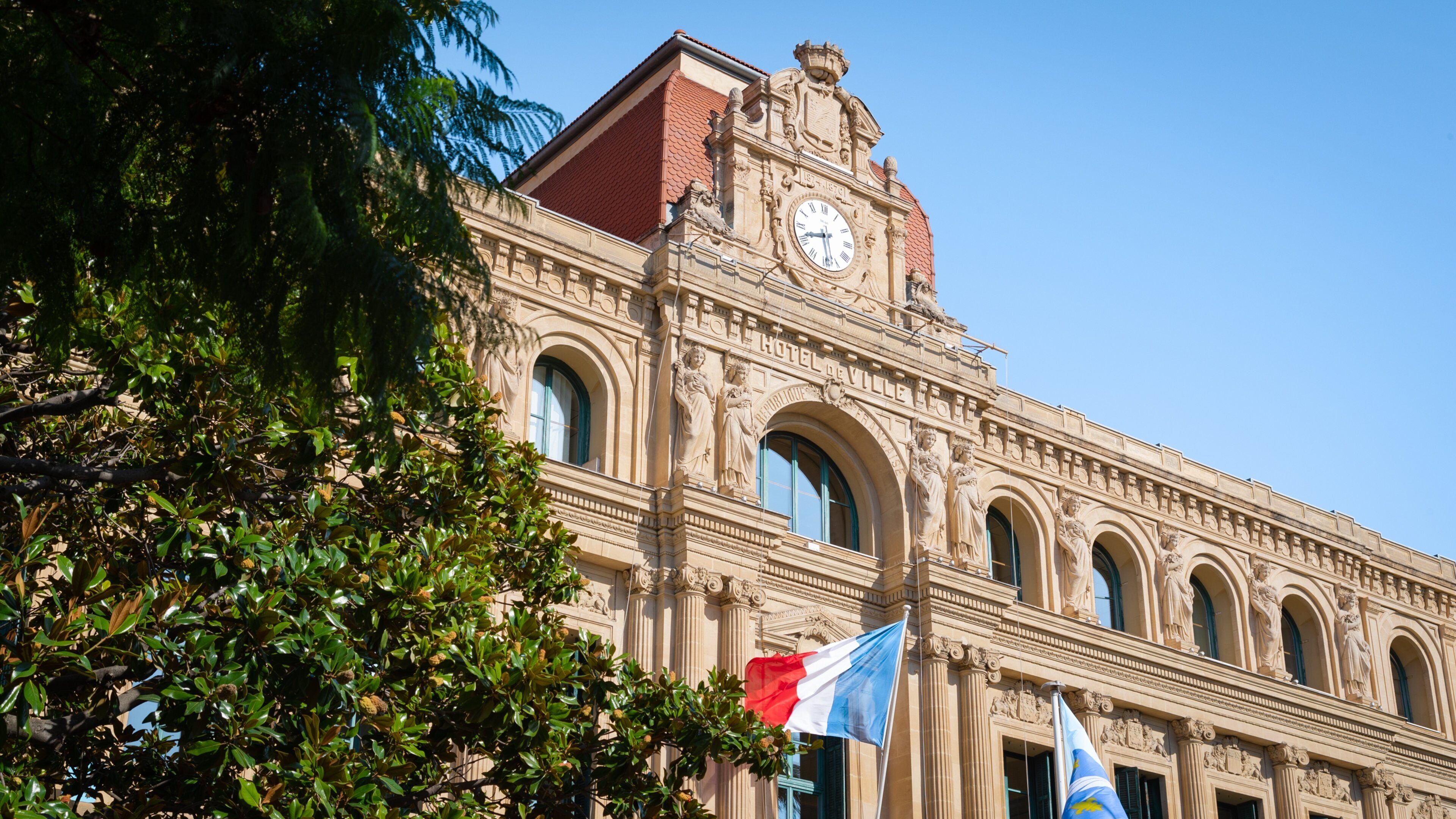 Cannes City Hall which includes heritage architecture