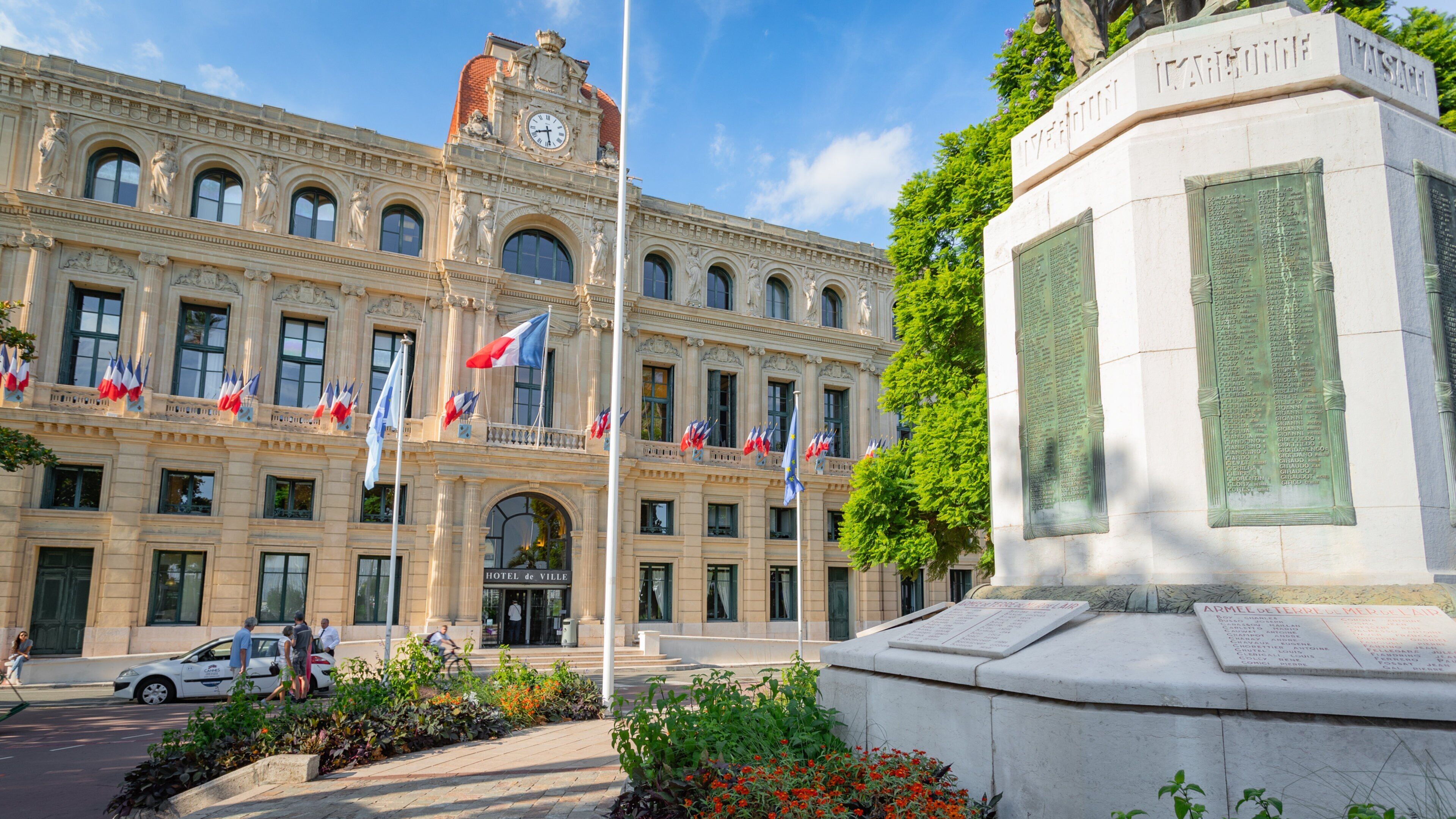 Cannes City Hall which includes heritage architecture