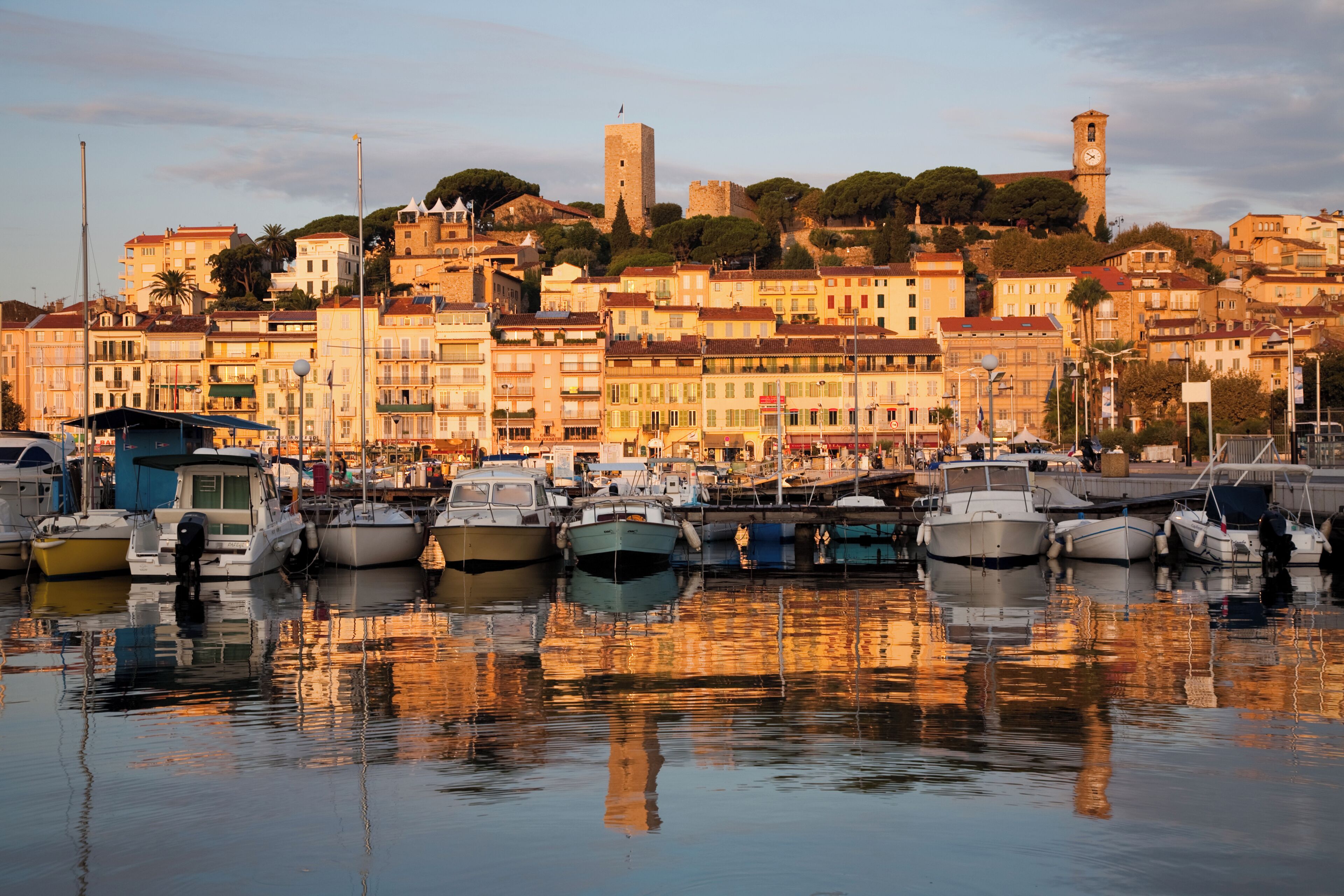 Old town and harbor, Cannes, France