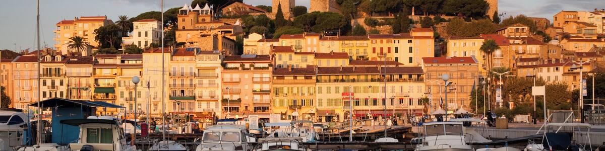 Old town and harbor, Cannes, France