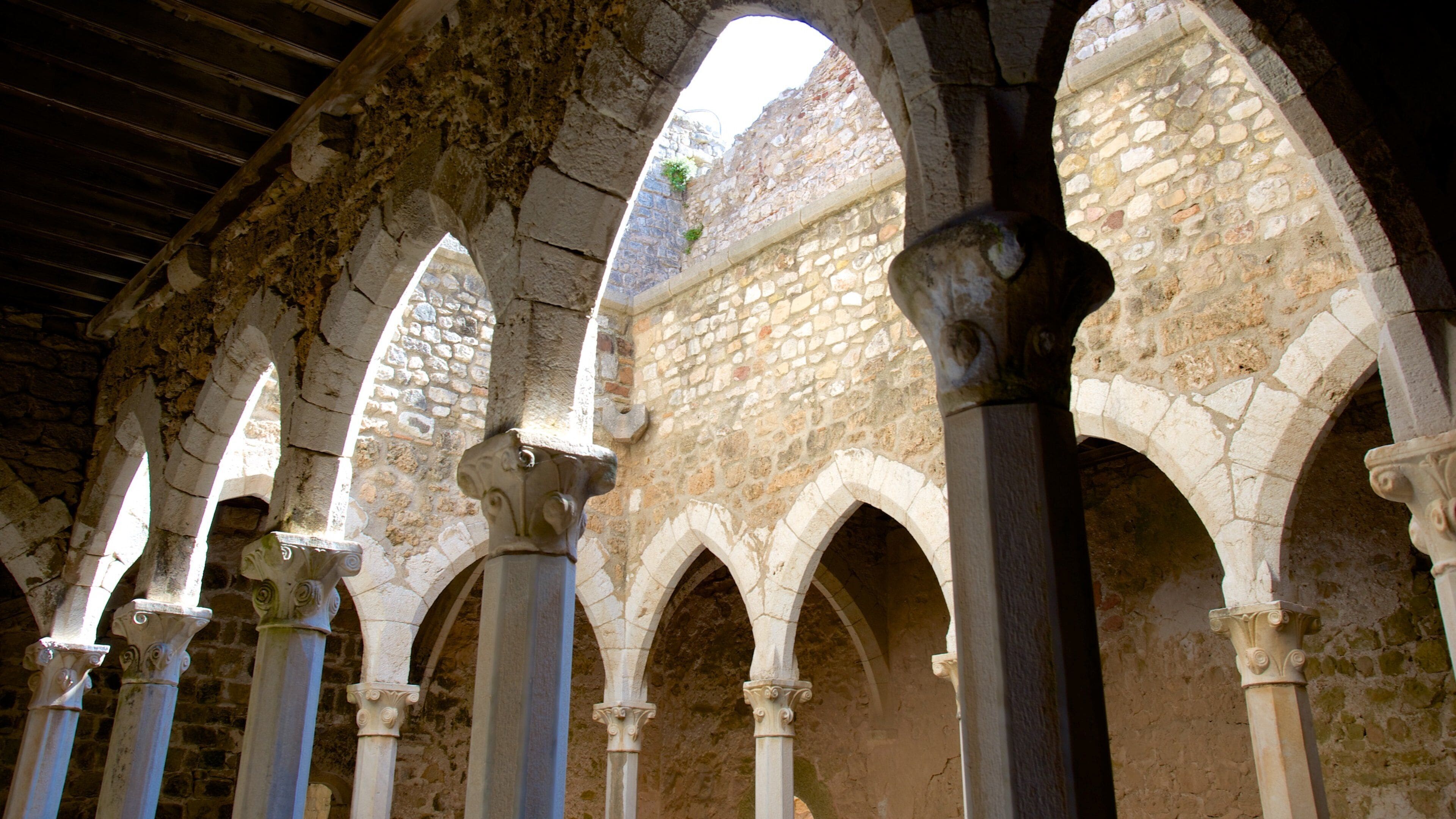 Ile Saint-Honorat showing heritage architecture