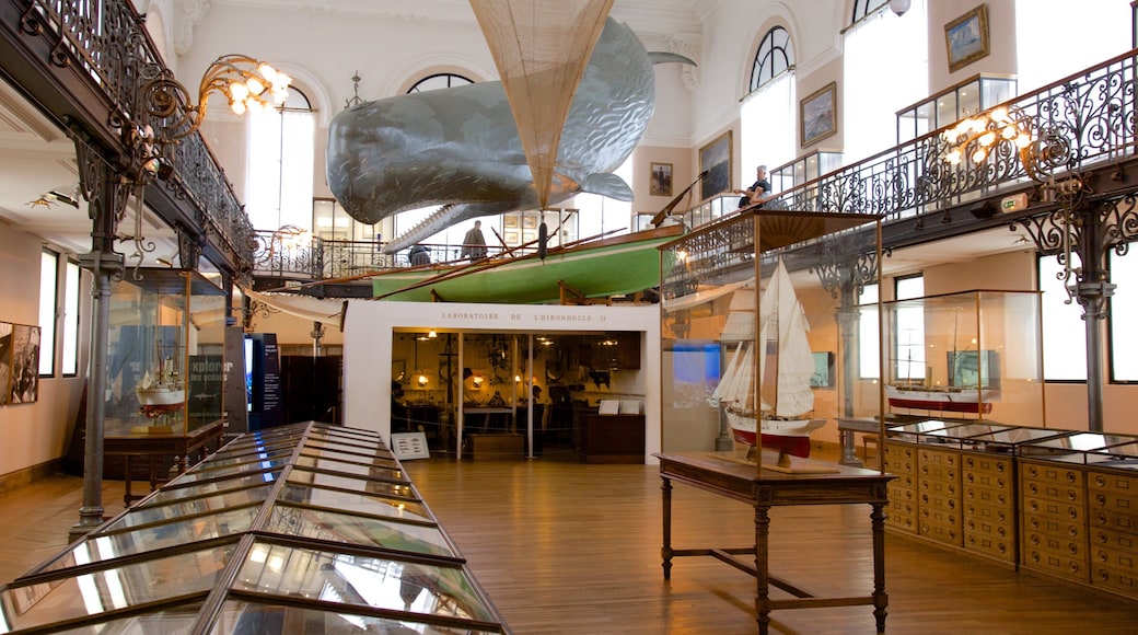 Oceanographic Museum featuring interior views