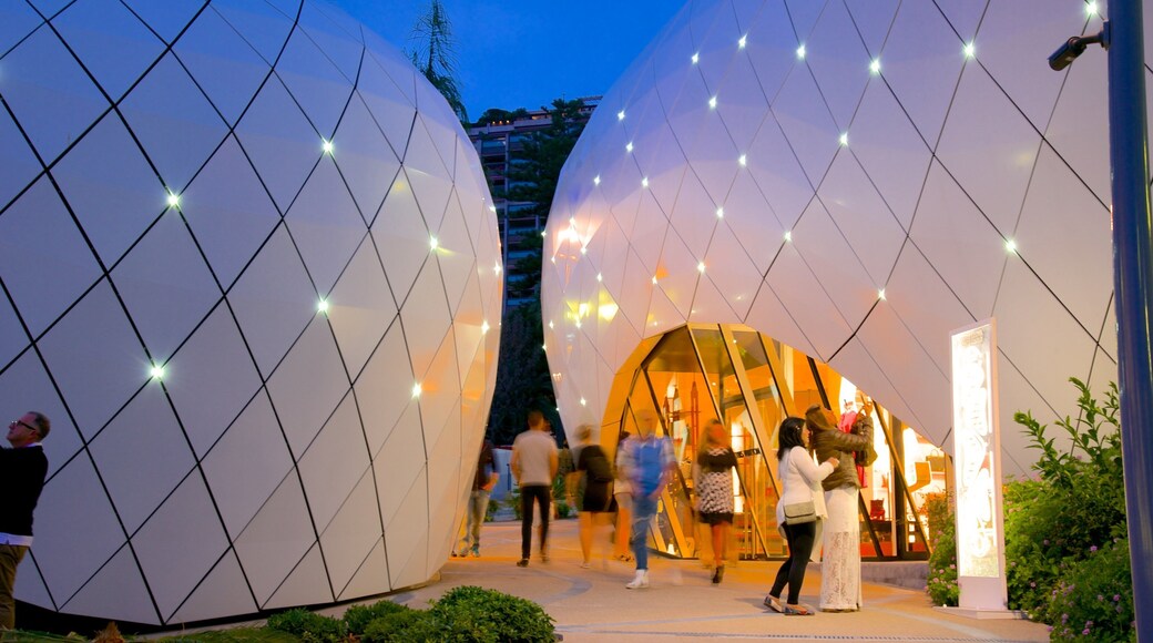 Casino Square which includes night scenes and street scenes