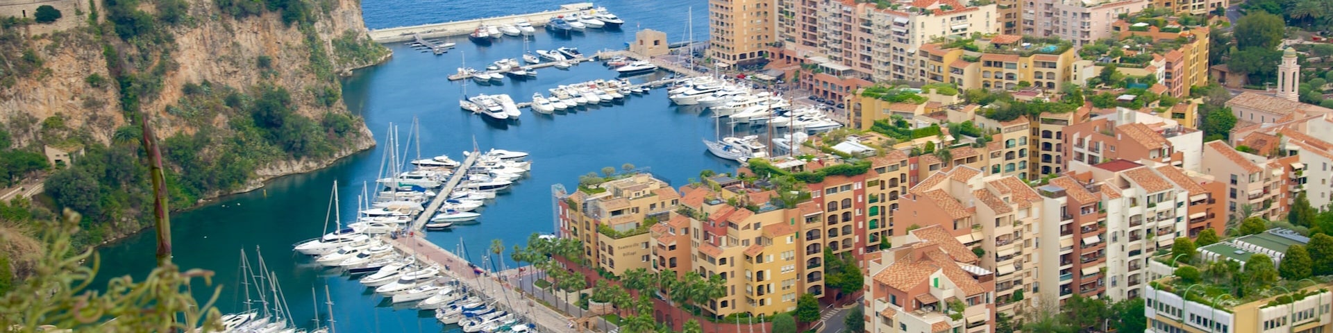 Exotic Garden which includes landscape views, a bay or harbor and a coastal town