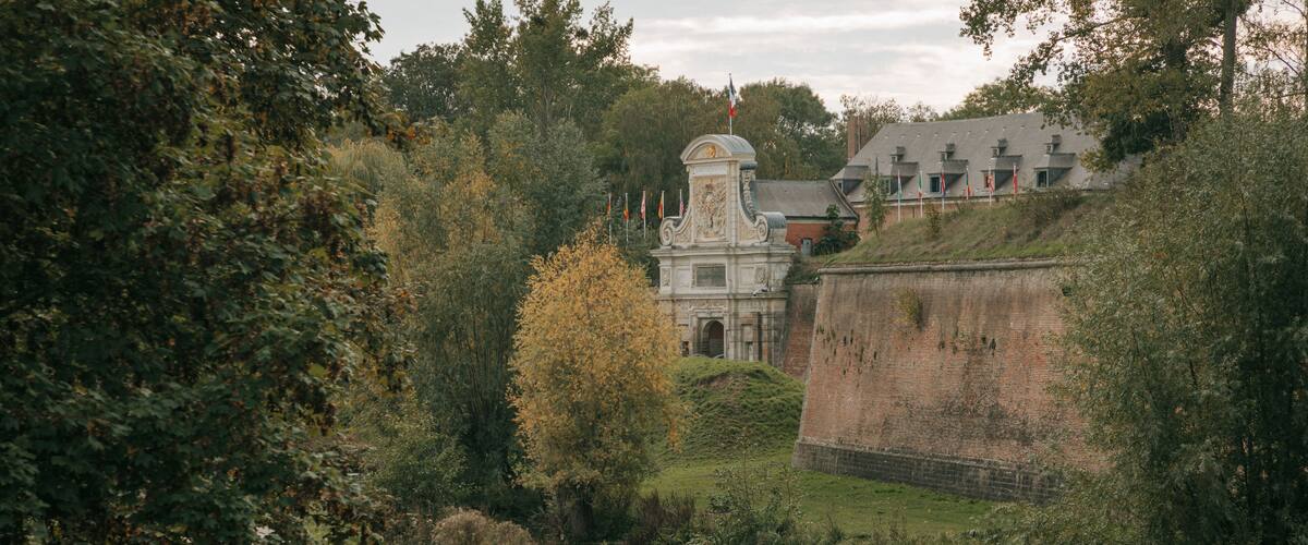 Citadel of Lille which includes a garden and heritage architecture