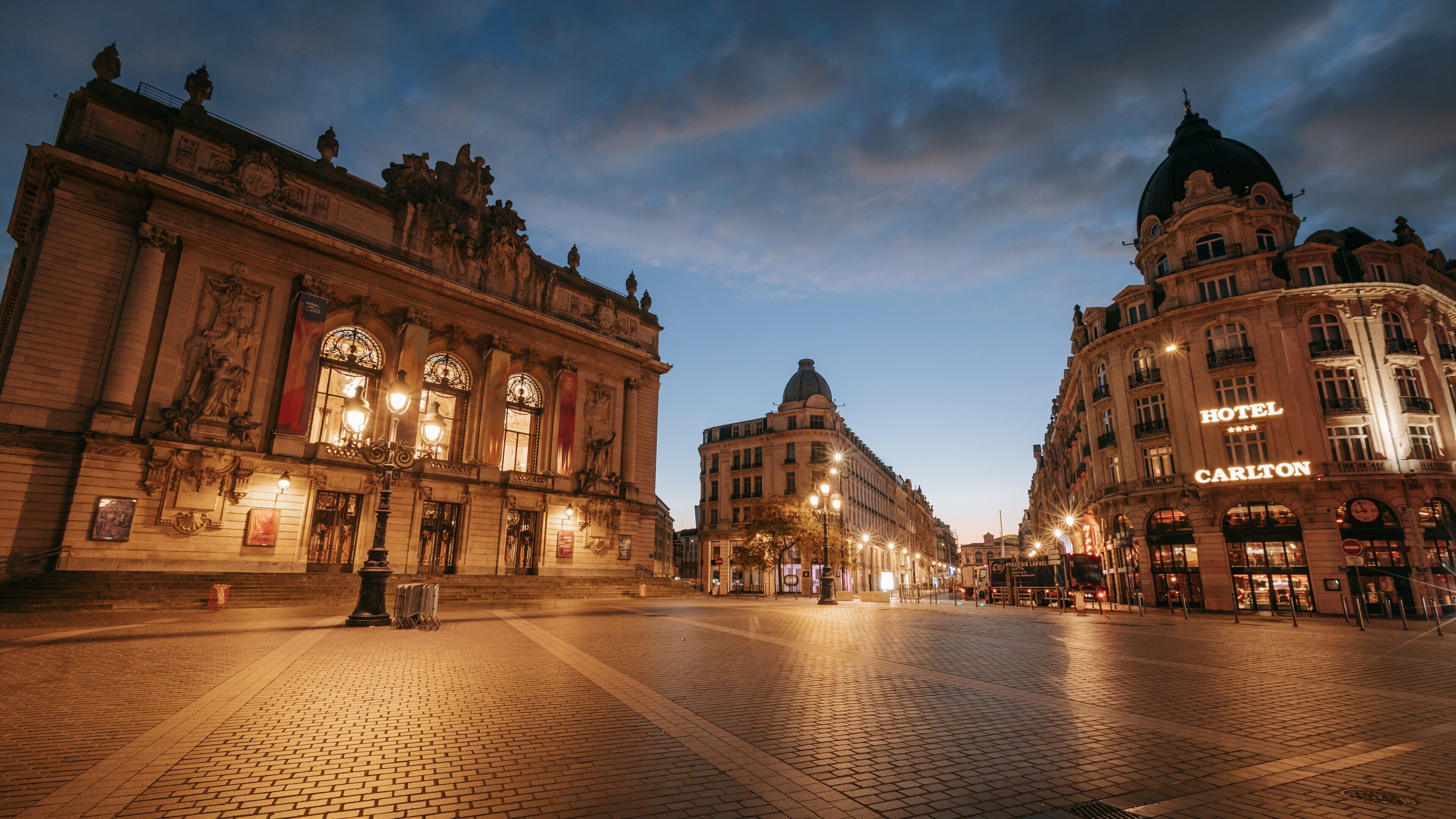 Opera House showing heritage architecture, night scenes and a city