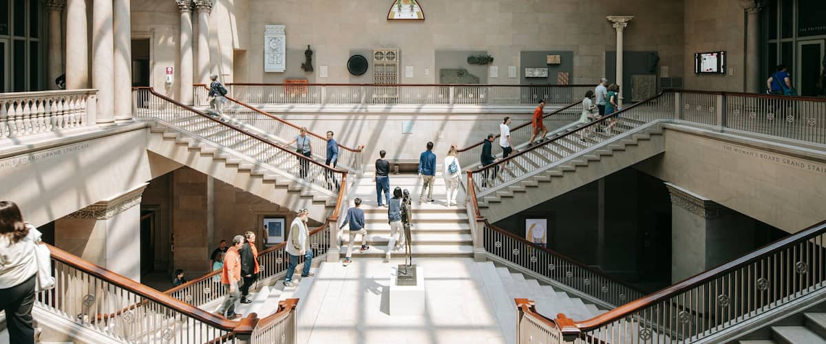 Art Institute of Chicago featuring interior views and heritage elements