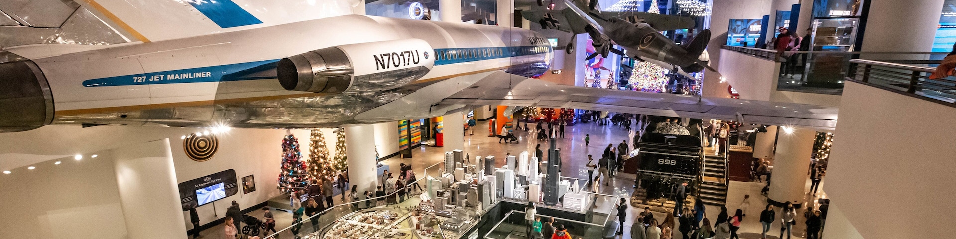 Chicago Museum of Science and Industry showing interior views