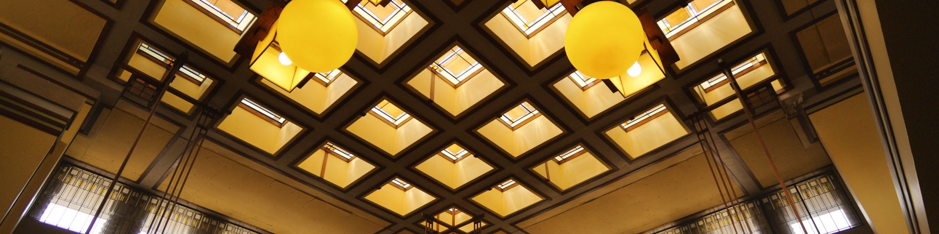 Unity Temple showing interior views