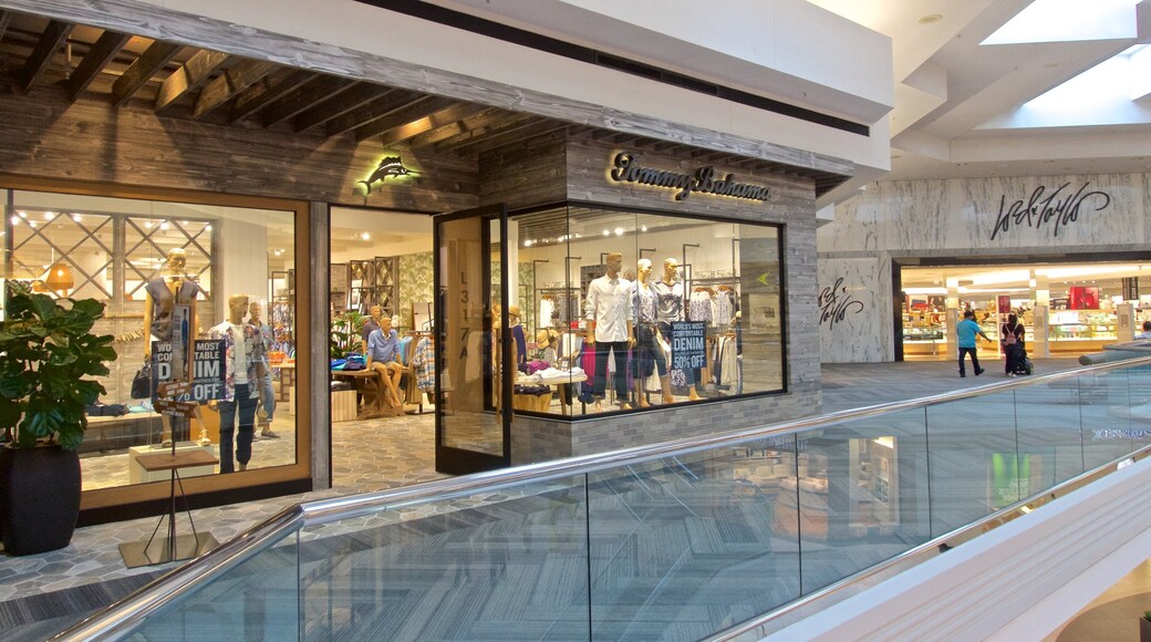 Woodfield Mall which includes shopping and interior views