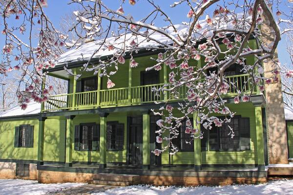 Ulysses S. Grant National Historic Site featuring snow and a house