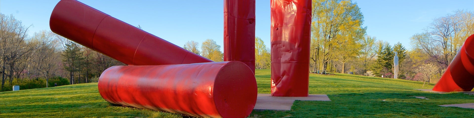 Laumeier Sculpture Park featuring outdoor art and a garden