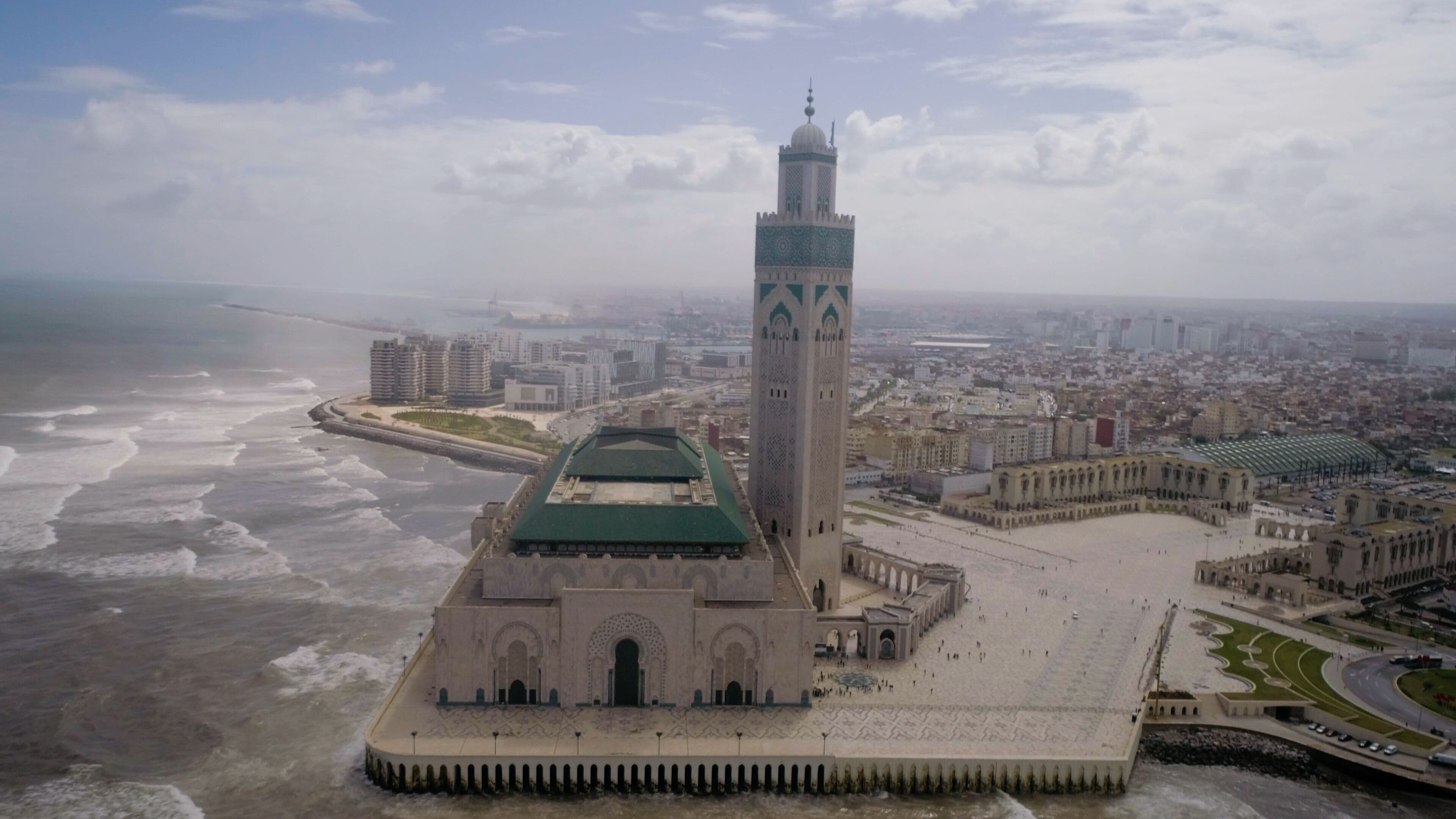 The Hassan II Mosque or Grande Mosquée Hassan II is a mosque in Casablanca, Morocco. It is the largest mosque in Africa, and the 5th largest in the world.