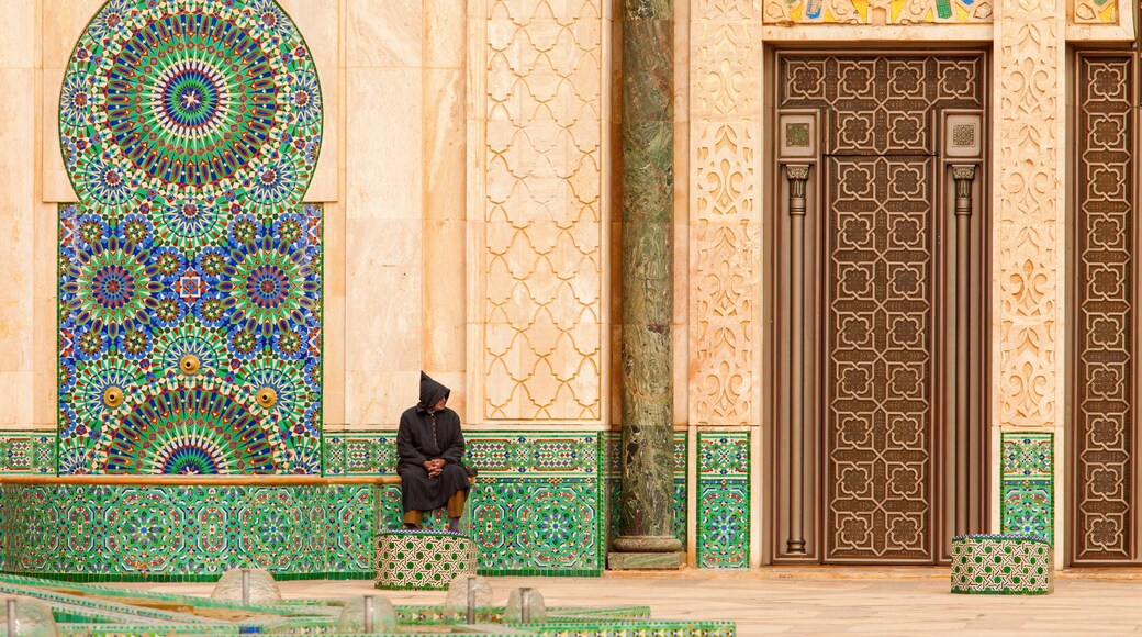 Casablanca, Morocco: Ornate exterior brass door of Hassan II Mos
