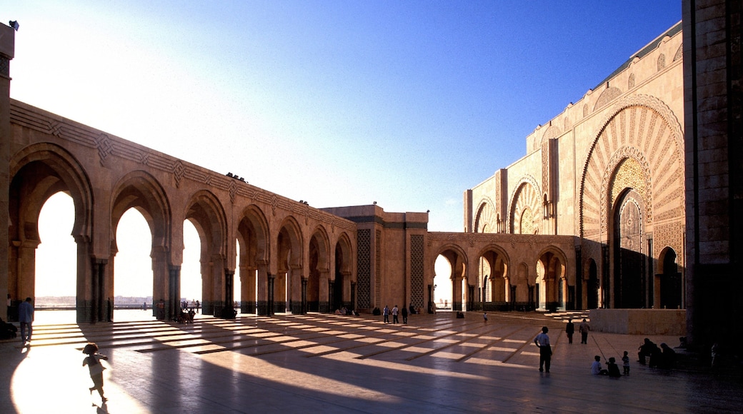 Hassan II Mosque featuring heritage elements