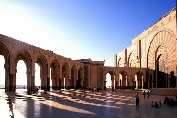 Hassan II Mosque featuring heritage elements
