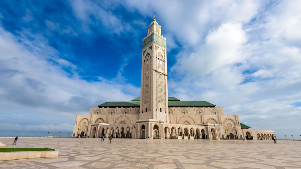Hassan II Mosque in Casablanca, Morocco.