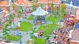 Madurodam som inkluderer karusell