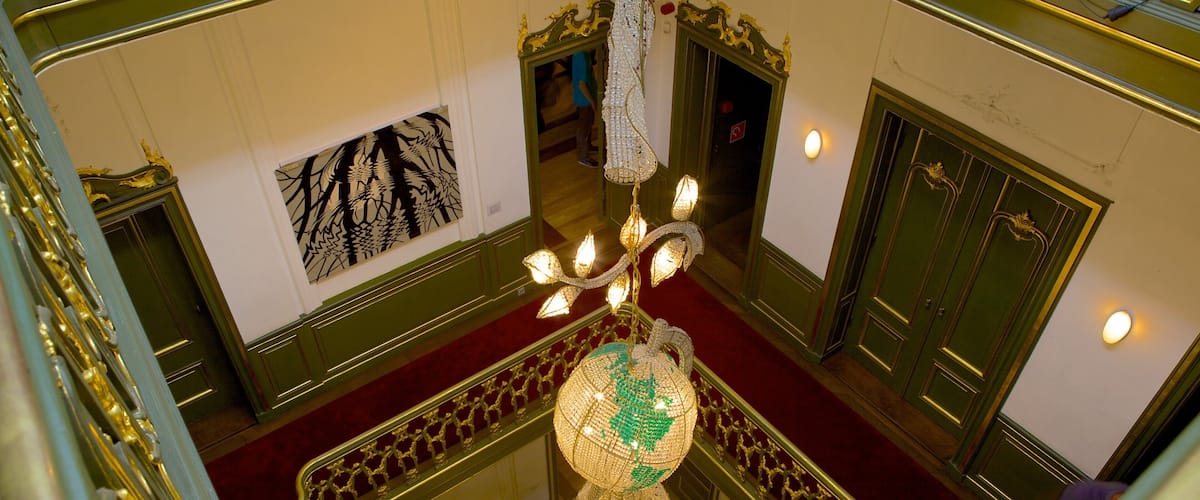 Escher Museum showing art and interior views
