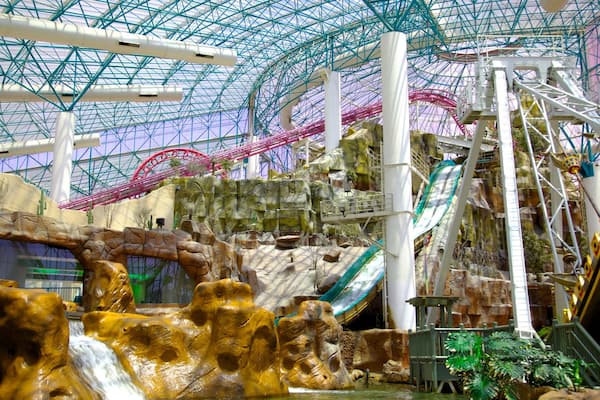 Exciting indoor attractions at Adventuredome Theme Park in Las Vegas, Nevada offer thrilling rides and vibrant fun for all ages