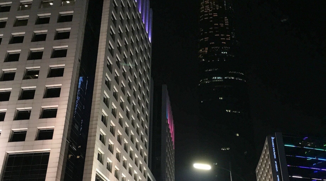 Skyscrapers in the night