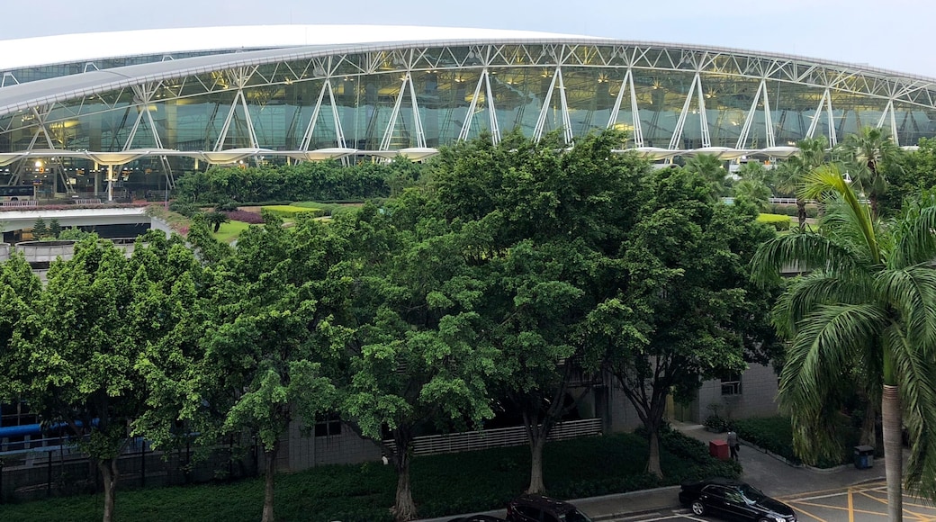 Guangzhou Baiyun International Airport is the main airport of Guangzhou, the capital of the province of Guangdong, People’s Republic of China.
In 2007, Guangzhou Baiyun International Airport was the 2nd busiest airport in China in passenger traffic, and 3rd busiest in cargo traffic.
“Baiyun” means “white clouds” in Chinese, and refers to Mount Baiyun near the airport.