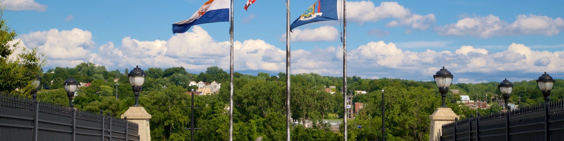 Hudson River Way que inclui paisagens