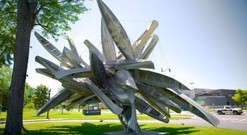 Albright - Knox Art Gallery showing outdoor art, art and a garden