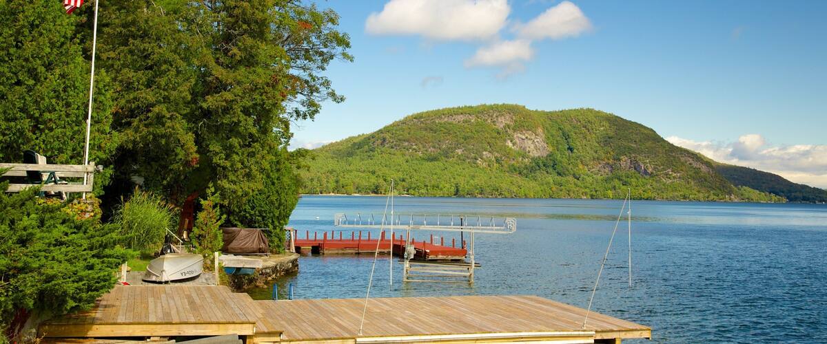 Lake George featuring tranquil scenes and a lake or waterhole