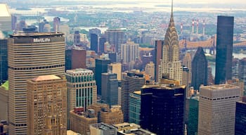 Chrysler Building which includes landscape views, a skyscraper and a city