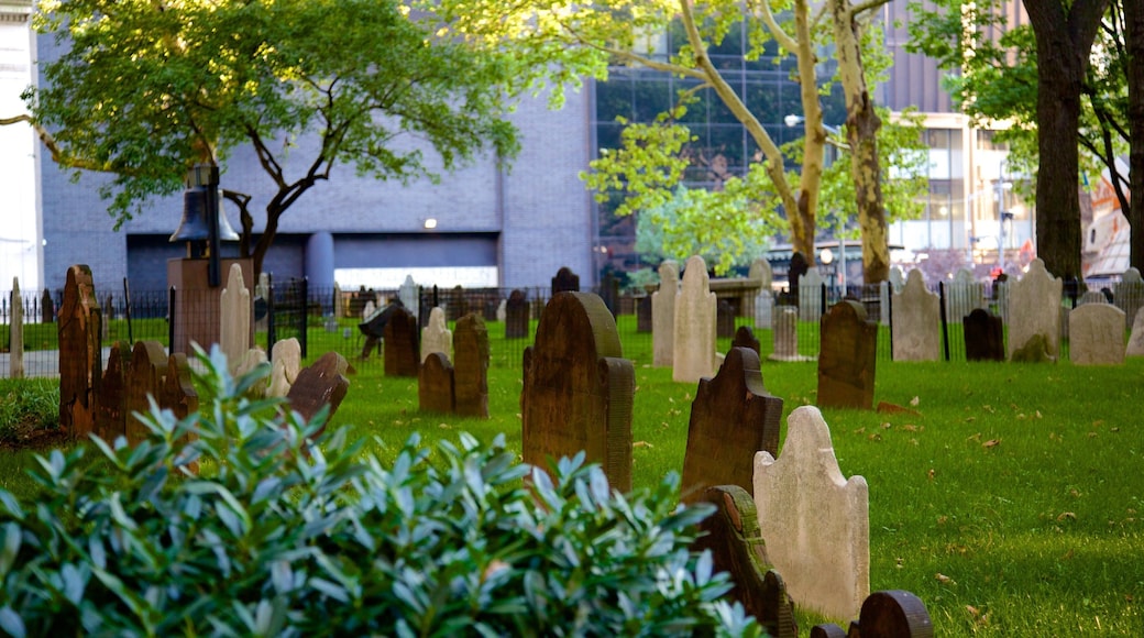 Trinity Church featuring a cemetery