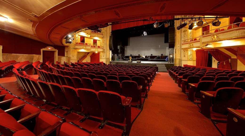Apollo teater som inkluderer innendørs, teater og kulturarv